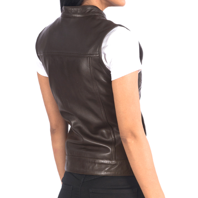 Motorbike Leather Vest