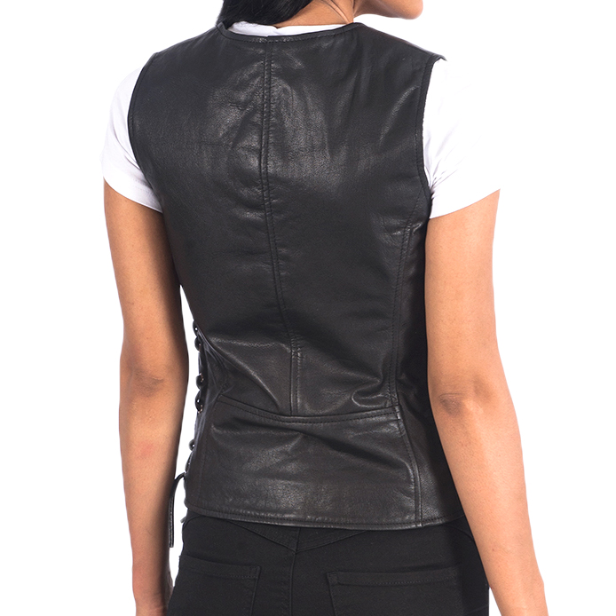 Motorbike Leather Vest