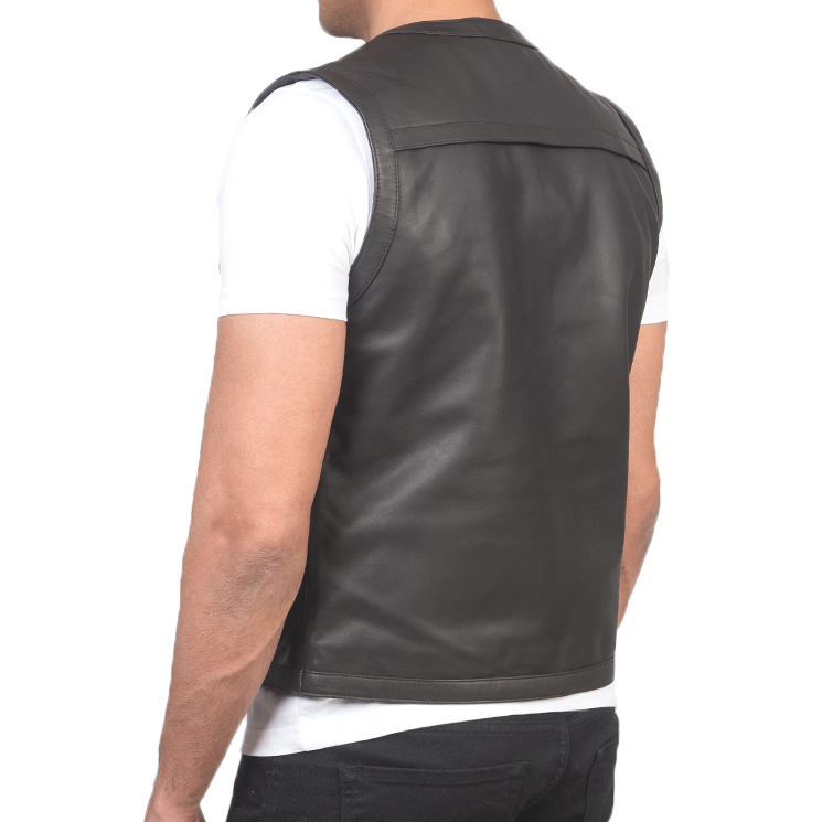 Motorbike Leather Vest