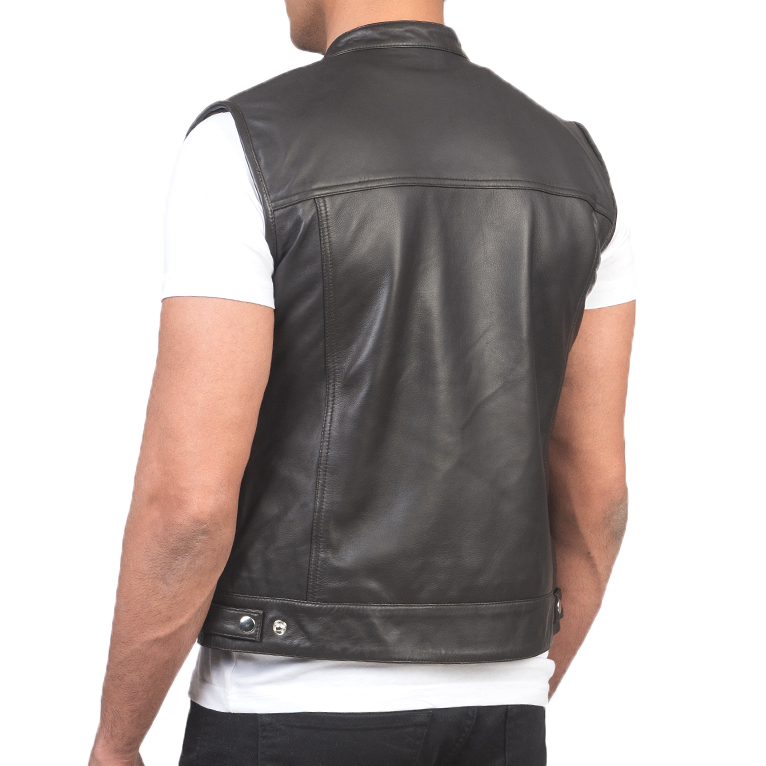 Motorbike Leather Vest