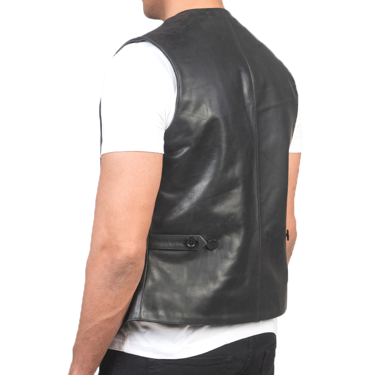 Motorbike Leather Vest